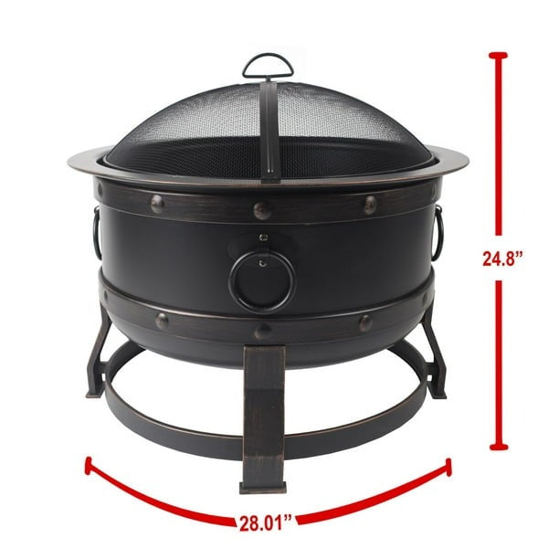 Pleasant Hearth Killian Fire Pit *UNASSEMBLED/IN BOX*