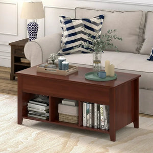 Lift Top Coffee Table with Hidden Storage Compartment-Brown*fully assembled* (Scratch and Dent)