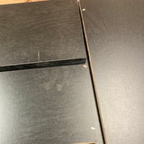 SPECIAL, desk in  a box, surface crack is on bottom side so will not show, black