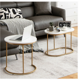 Modern Nesting Coffee Table Set of 2-White