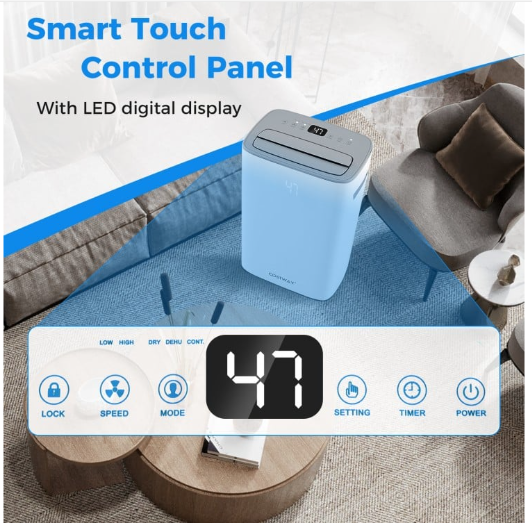52 Pint Dehumidifier with Auto Drain or Manual Drainage for Home Basement