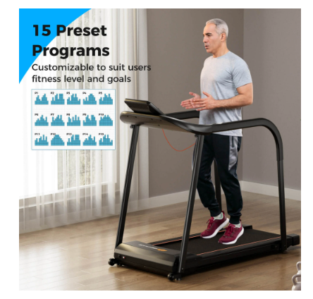SPECIAL - 2.5 HP Walking Treadmill with Long Handrails for Seniors Pulse (See Description)