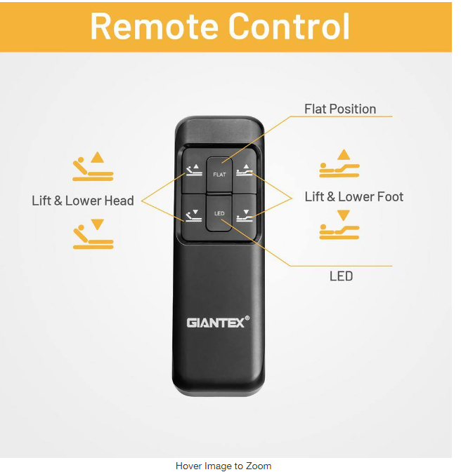 SPECIAL, Tw in. x L Electric Adjustable Hospital Bed Base Remote Control Dual USB - Easy Assembly (Copy)