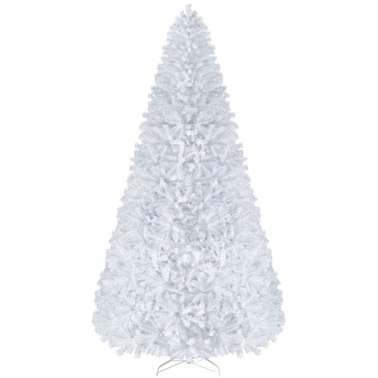 9' Hinged Artificial Christmas Tree with Metal Stand-9 ft