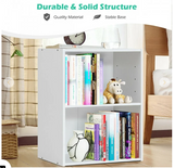 2-Layer Multifunctional Furniture Display Cabinet with Large Capacity Storage Space