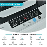 Portable Full-Automatic Laundry Washing Machine 8.8lbs Spin Washer & Air Dryer