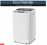 *Clearance Sale* -Full-Automatic Washing Machine 1.34 Cu.ft Portable Compact 1.34 Cu.ft Laundry Washer Spin with Drain Pump- Scratch and Dent