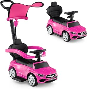 Push Car, fully assembled, pink