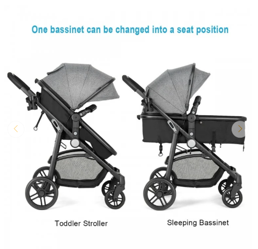 SPECIAL, 2 in 1 Foldable Pushchair Newborn Infant Baby Stroller-Grey