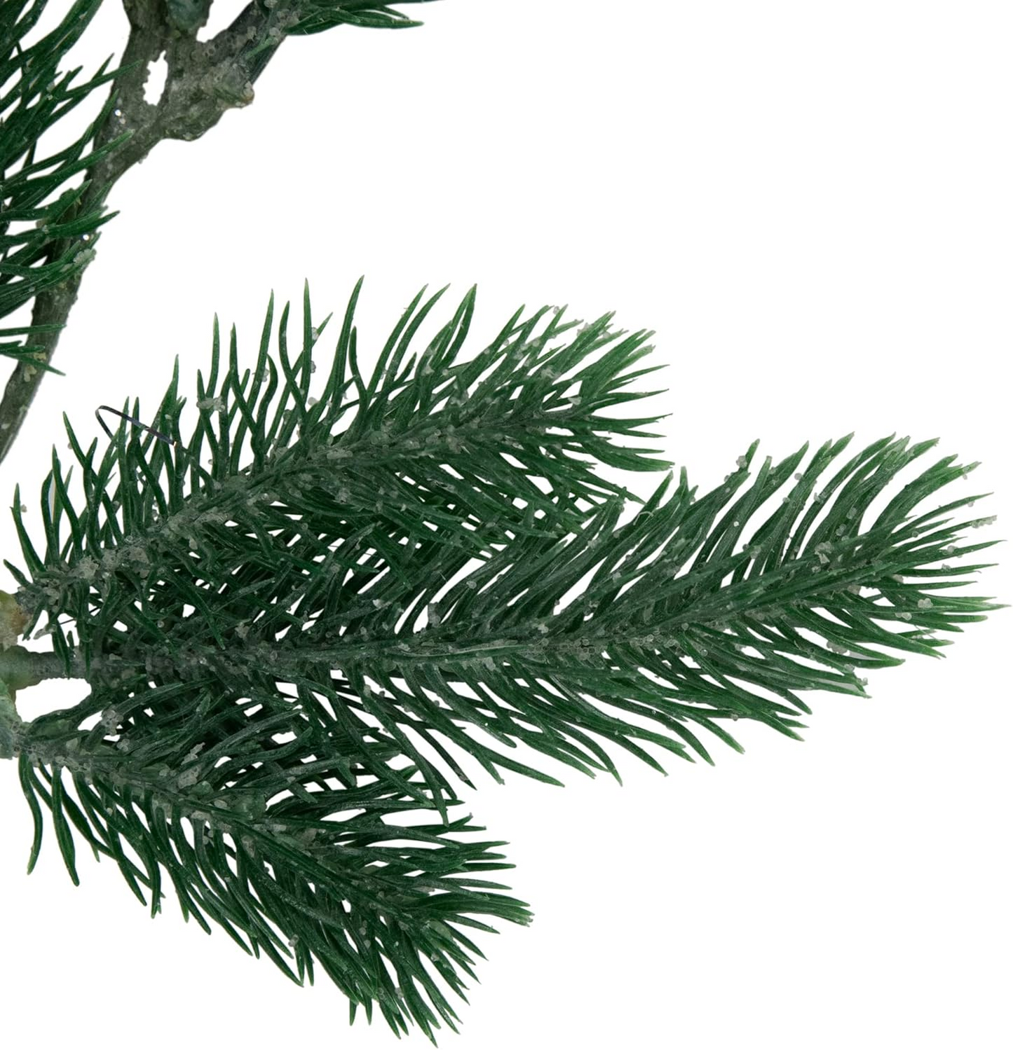 Northlight 76" x 7" Frosted and Dusted Green Pine Artificial Christmas Garland - Unlit