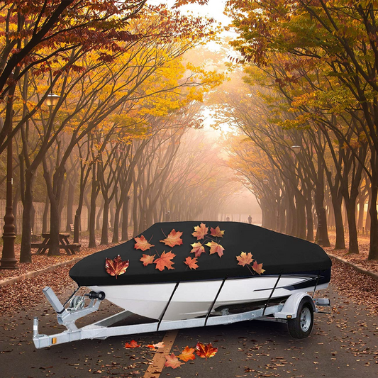 20-22ft Trailerable  Boat Cover, Heavy Duty Waterproof UV Resistant Marine Grade