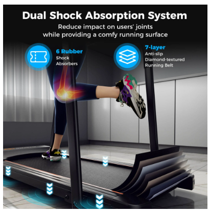 SPECIAL - 2.5 HP Walking Treadmill with Long Handrails for Seniors Pulse (See Description)