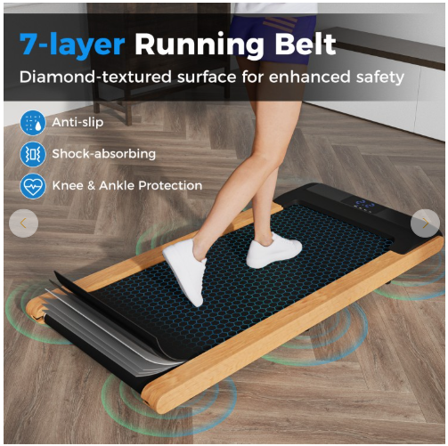 SPECIAL - 3-in-1 Walking Pad with Remote and Smart APP Control for Home Office (Max 220lbs) (Ours is light Grey in Front)