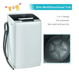 Portable Full-Automatic Laundry Washing Machine 8.8lbs Spin Washer & Air Dryer