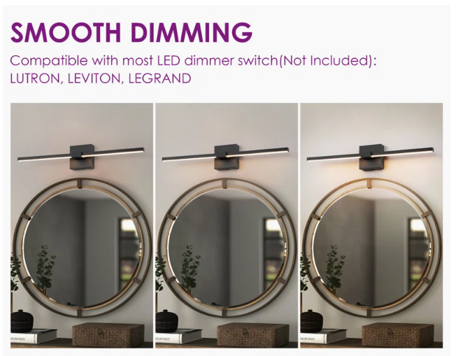 Dimmable LED Aluminum Wall Mounted Picture Light