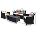 The Orlando, higher seat height, 4 PIECE OUTDOOR WICKER SET *UNASSEMBLED/NEW IN BOX*3 BOXES*