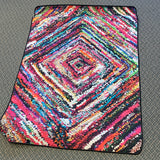 Huston Flatweave non slip Red/Pink/Green Rug, 3`4``x6`8``