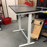 Electric adjustable height desk, new replacement top installed, Scratches on Top Surface