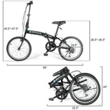 SPECIAL....20" 7-Speed Lightweight Iron V-Brakes Folding Bike