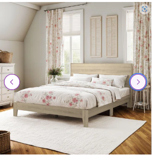 SPECIAL - Queen Size Allyannah Platform Bed With Headboard