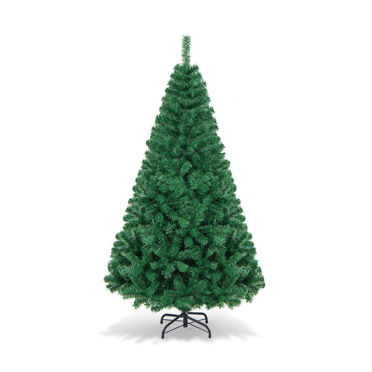 Artificial PVC Hinged Christmas Tree with Solid Metal Stand-6 ft - FINAL SALE