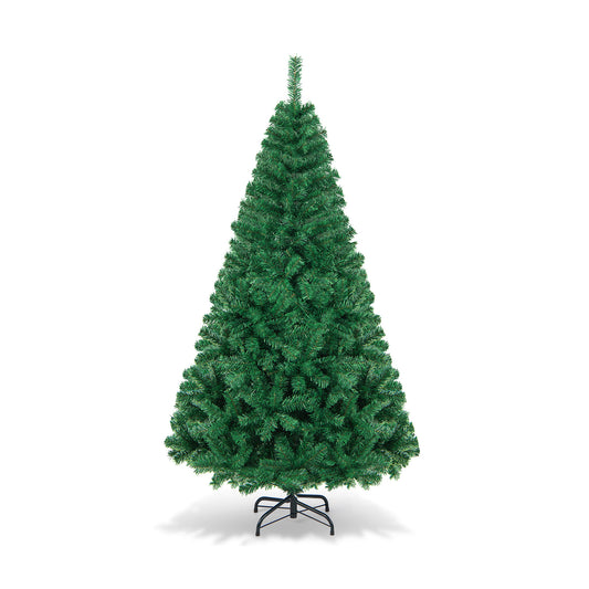 Artificial PVC Hinged Christmas Tree with Solid Metal Stand-6 ft - FINAL SALE