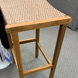 2 Piece Set, Patio Wood 30`` Bar Stools, scratch & dent on one stool