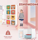 43 in. 12-Cube Kids Wardrobe Baby Dresser, 1 box unassembled