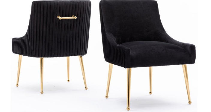 Aziens Chair Aizen Upholstered Velvet Fabric Accent Chair โ Wilsons Home Store