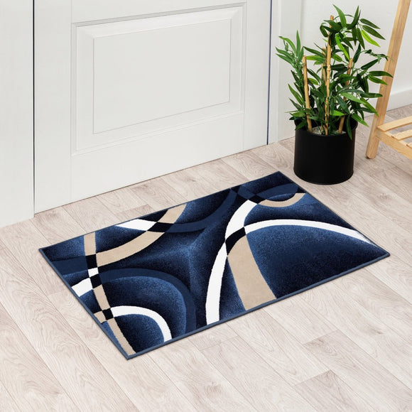 Catalan Performance Navy Rug - 2 X 3