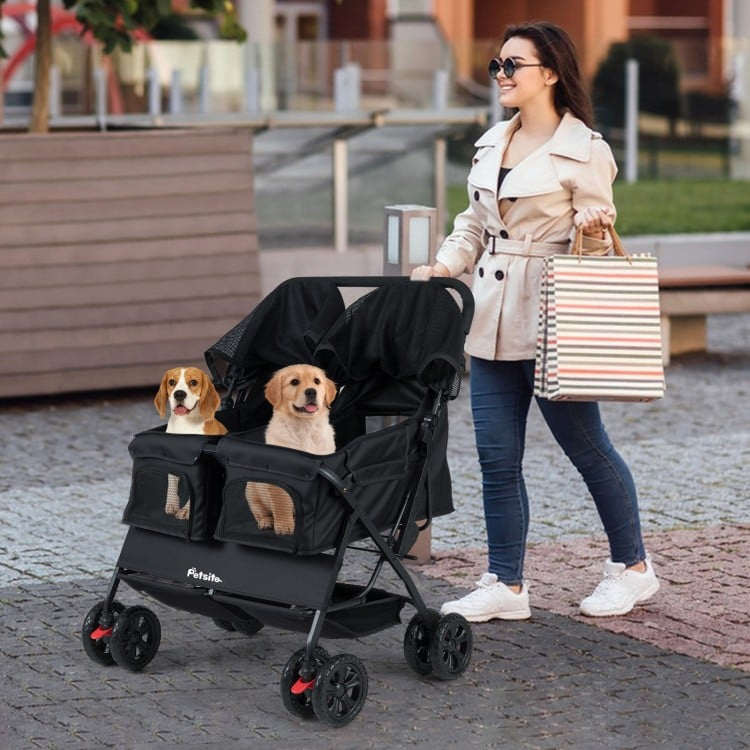 Foldable Double Pet Stroller , CUSTOMER RETURN, SIGNS OF USE