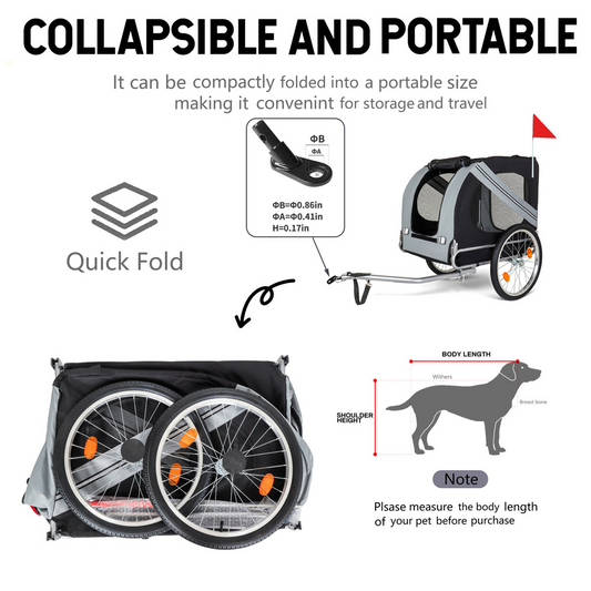 PET Bike trailer, customer return, missing parts for hitch assembly that mounts to bicycle