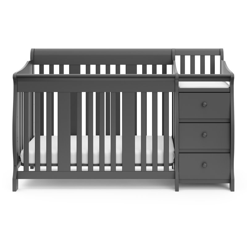 Storkcraft, Portofino 5 in 1 Crib, Grey