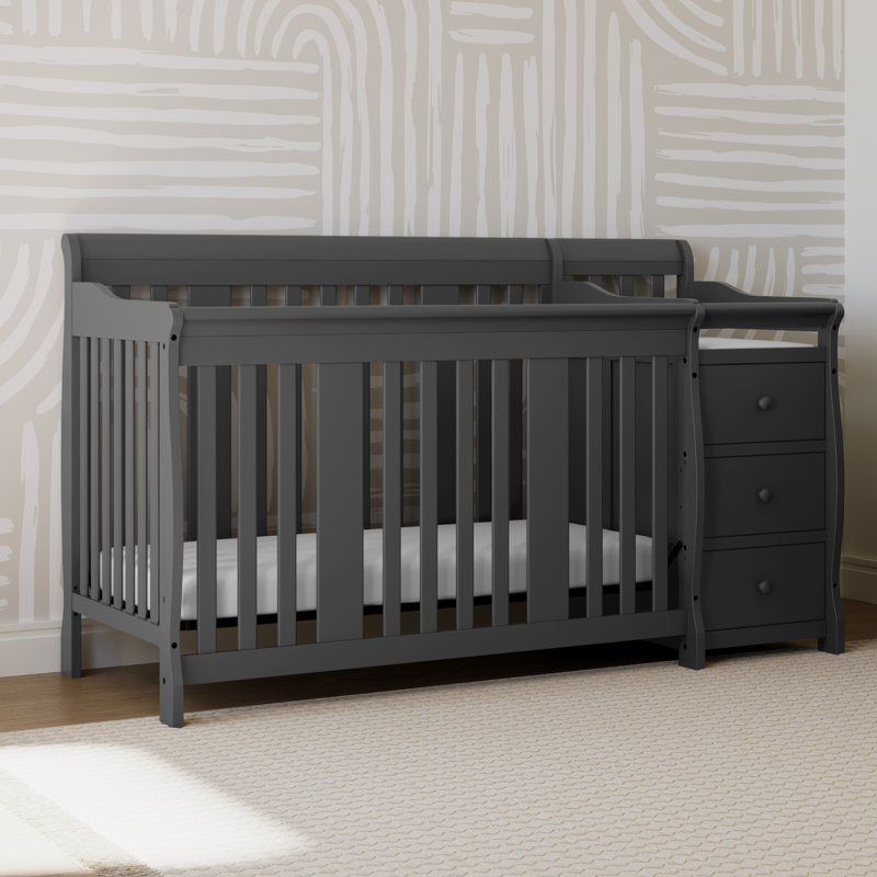 Storkcraft, Portofino 5 in 1 Crib, Grey