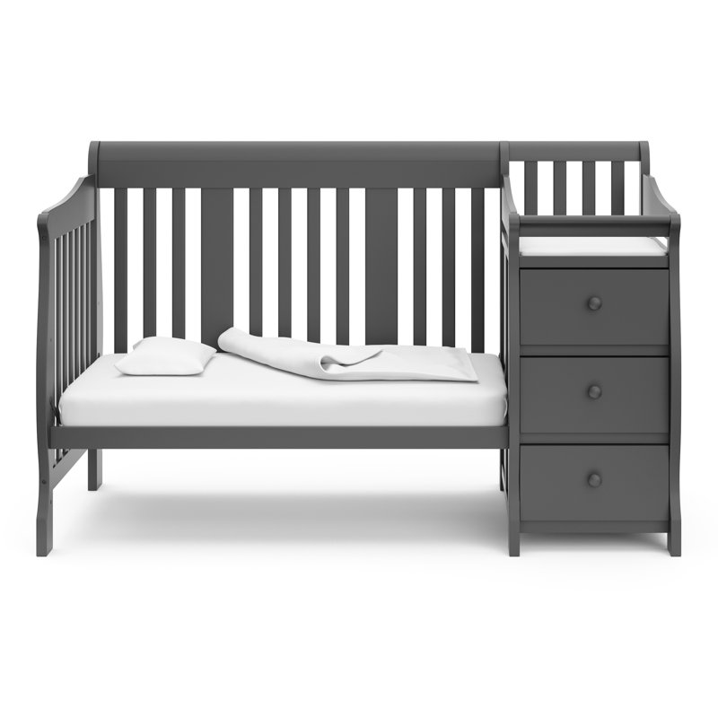Storkcraft, Portofino 5 in 1 Crib, Grey