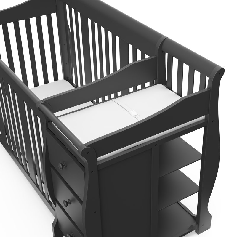 Storkcraft, Portofino 5 in 1 Crib, Grey