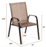 SPECIAL, 2PCS Patio Chairs Dining Chair Deck Yard