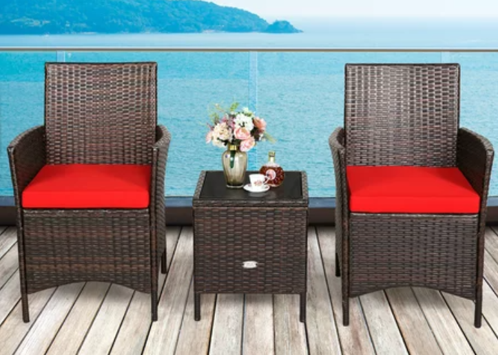 3PCS Patio Rattan Furniture Set, In box unassembled – Wilsons Home Store