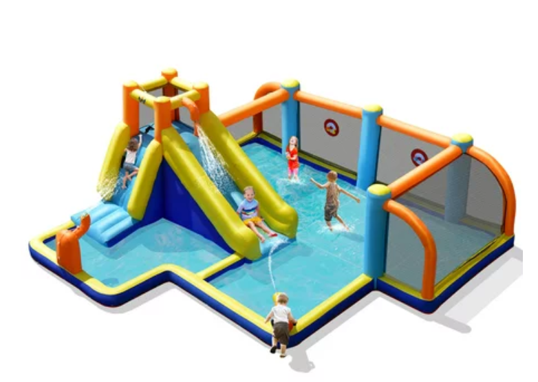 Bounce house, Customer Return, Dirty, Tested, blower not included, please see images