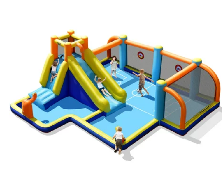 Bounce house, Customer Return, Dirty, Tested, blower not included, please see images