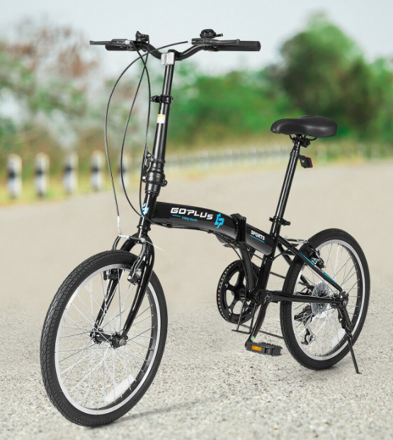 20 Inch 7-Speed Lightweight Iron V-Brakes Folding Bike