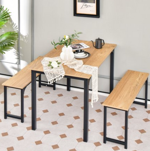 The Rockford, 3pcs Dining Table Set , assembled