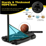 Portable Adjustable Basketball,  Fillable Base, 1 box, unassembled