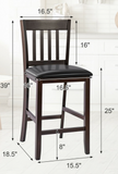 2 Piece Stool Set, assembled, counter height, 25``