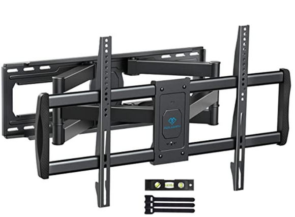 Full Motion TV Wall Mount for Most 50-90 Inch TVs Holds up to 165lbs, 1 BOX