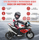 12V Licensed BMW Kids Motorcycle Ride-On Toy for 37-96 Months Old Kids, assembled