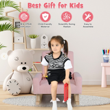 Kids Rocking Chair with Solid Wood Legs, PINK, ASSEMBLED