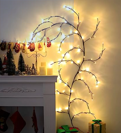 USB, Branch String Light Tree Branch String Lights, 7.5 ft, no box