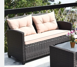 SPECIAL, Outdoor Loveseat, fully assembled, loveseat only