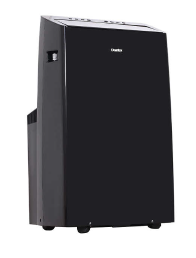 Danby 12,000 BTU SACC Inverter Smart Portable Air Conditioner, Black, wifi, known for faint led display on unit but has remote